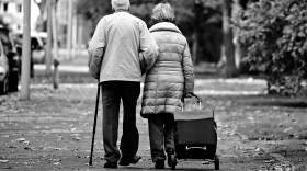 An elderly couple