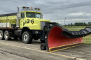 Here's the used snow plow that will clear the runway and taxiways at the Pekin Municipal Airport.