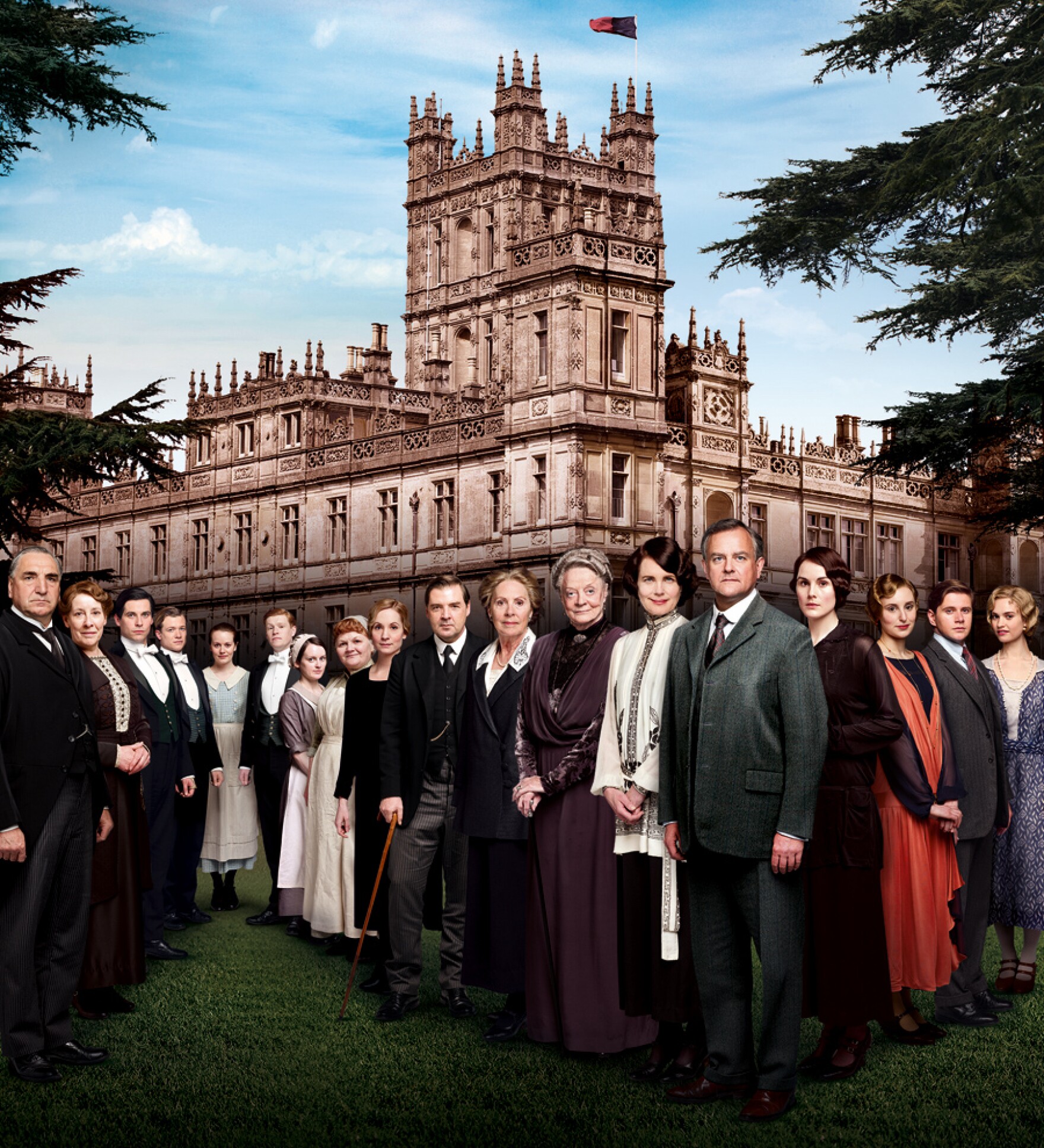 The cast of Downton Abbey