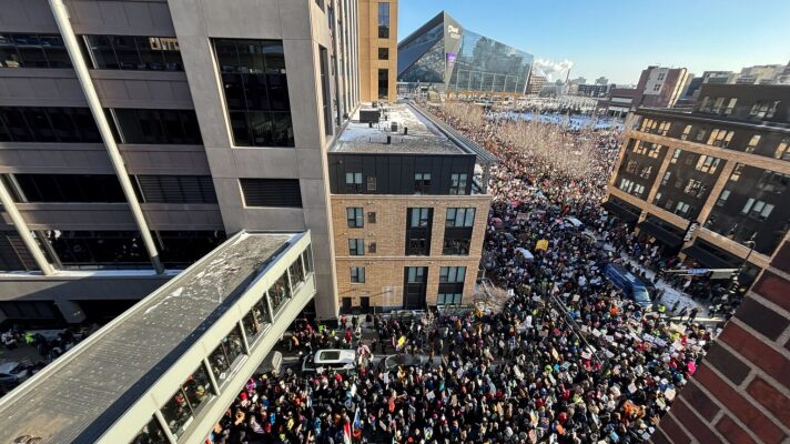 Thousands gathered amid sub-zero temperatures Jan. 23, 2026, to protest the federal incursion of 3,000 immigration officers, who critics say are routinely violating people’s civil rights.