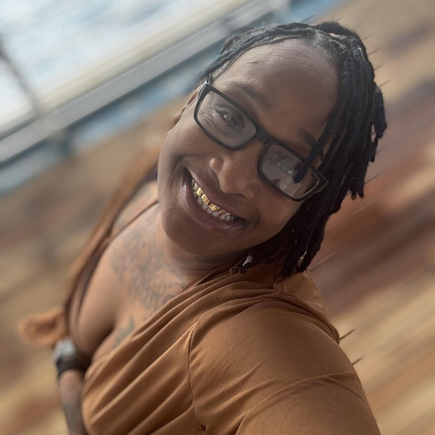 A selfie of a Black woman