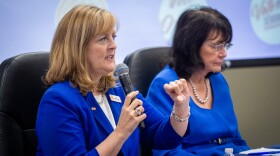 Orange County Supervisor of Elections Karen Castor Dentel speaks on a panel about election administration in Orlando on Wednesday, May 5, 2026.