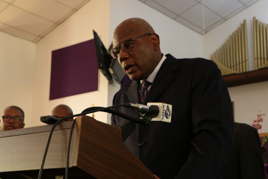 Reverend Dr. R.B. Holmes, one of the task force organizers, lays out plans to help federal workers.