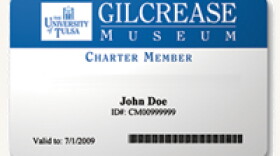 A Gilcrease Museum membership card.