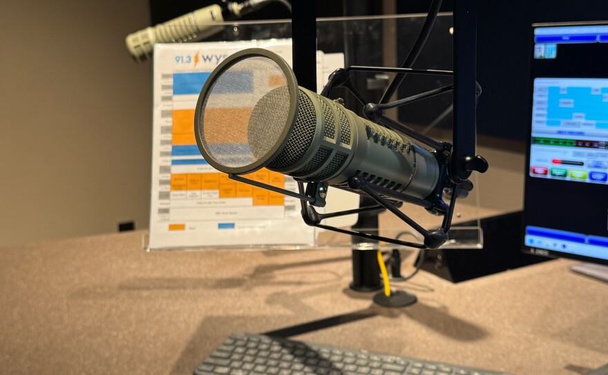 We have multiple production booths for recording, editing, mixing, and broadcast prep.