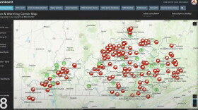 Locations of warming centers across KentuckyGov