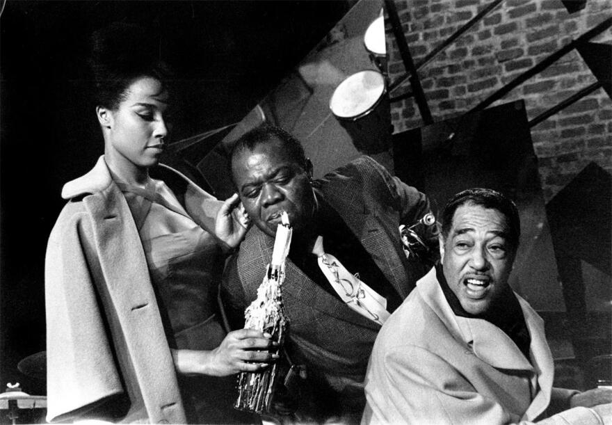 Diahann Carroll, Louis Armstrong, Duke Ellington in Paris Blues