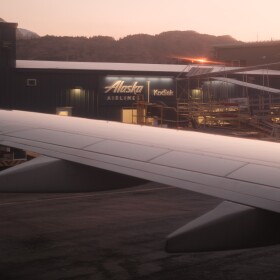 Alaska Airlines' terminal in Kodiak, April 9, 2025.