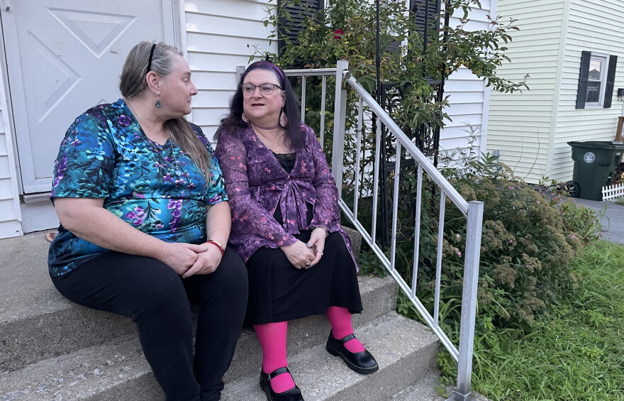 Lauranne Wingard and Cherie Greene are roommates in an apartment on Manchester's West Side. 