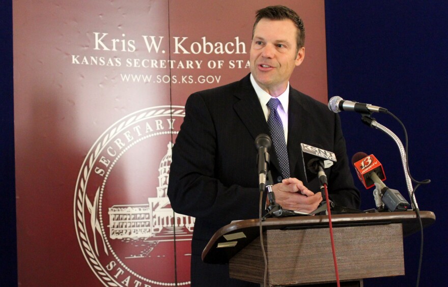 Kansas Secretary of State Kris Kobach. (File photo by Stephen Koranda)