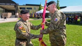 Col. Benjamin Kilgore (right) will lead 3,100 employees as the 36th depot commander and will be responsible for supporting global readiness for Command, Control, Communications, Computer, Cyber, Intelligence, Surveillance and Reconnaissance (also known as C5ISR) systems across the DOD.