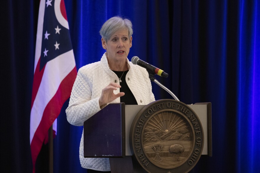 Chief Justice Maureen O'Connor delivered her State of the Judiciary at the Hilton at Easton in 2019.