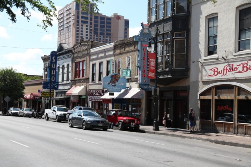 Sixth Street shuts down for SXSW starting today.