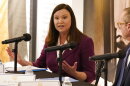 Florida Attorney General Ashley Moody speaks at a news conference, Monday, Feb. 7, 2022, in Miami. (AP Photo/Marta Lavandier)