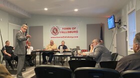 Formaggio attorney, Mike McGuire, addresses the Fallsburg Town Board
