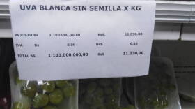 A kilogram of grapes in a Caracas grocery store this week selling for more than twice Venezuela's inflation-ravaged monthly minimum wage.