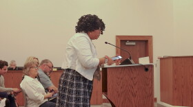 Cape Girardeau resident Leslie Washington speaks on downtown gun violence to Cape Girardeau City Council at the Monday, Oct. 5, 2026 City Council meeting.