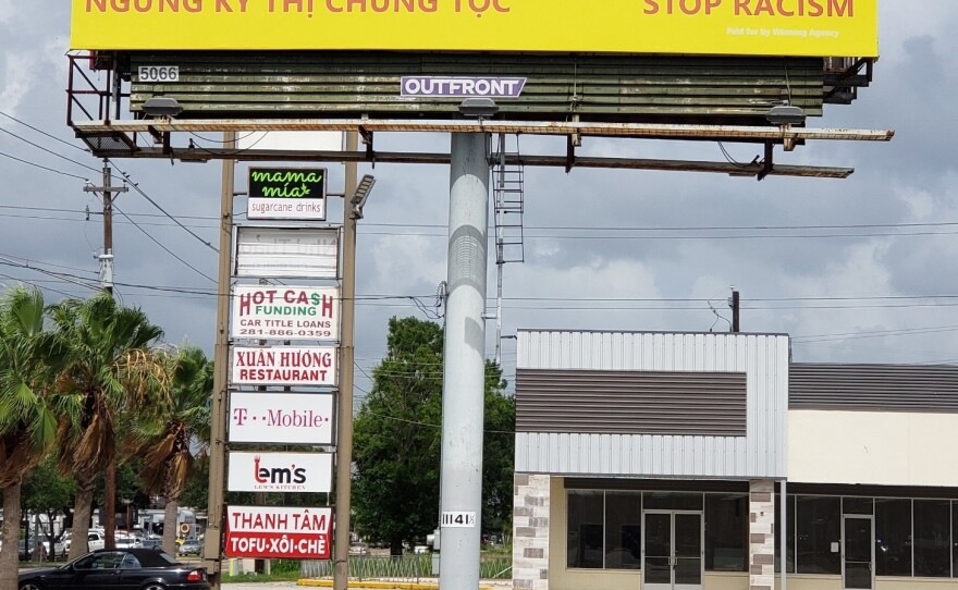 Le Hoang Nguyen received threats after putting up this billboard in Houston after George Floyd was killed.