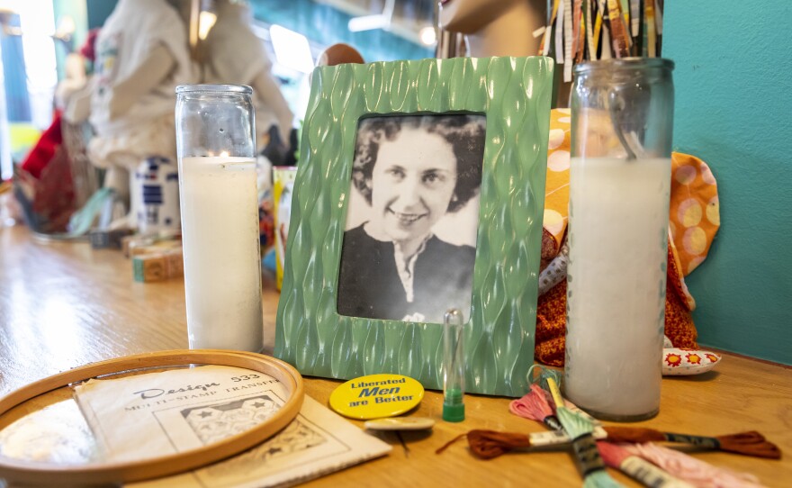 Rita Smith, pictured, started the quilt that Shannon Downey found at an estate sale.