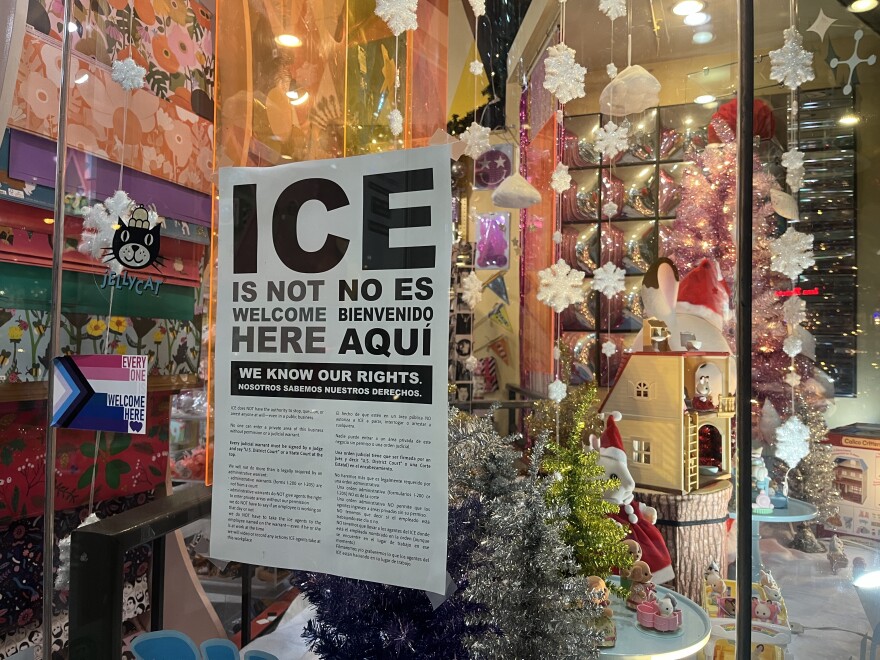 Richmond Community Legal Fund worked with local artists to create signs that declare "ICE is not welcome here."