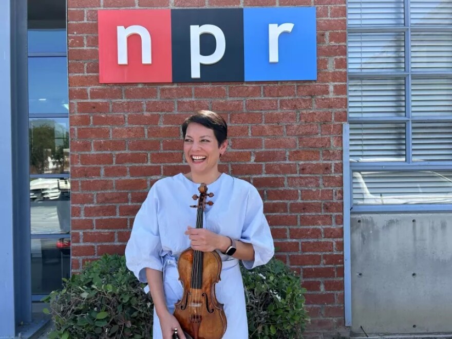 Violinist Anne Akiko Meyers stopped by NPR's studios in Culver City, Calif., for an interview with Morning Edition's A Martínez.