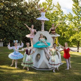 Cast members of this year’s “The Snow Queen.”