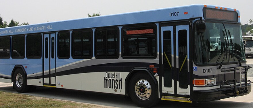 A bus in Chapel Hill.