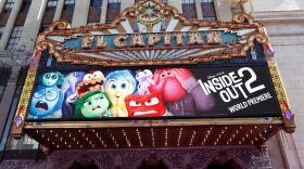 View of the theatre marquis at the world premiere of Pixar's "Inside Out 2" at El Capitan Theatre in Los Angeles, California.