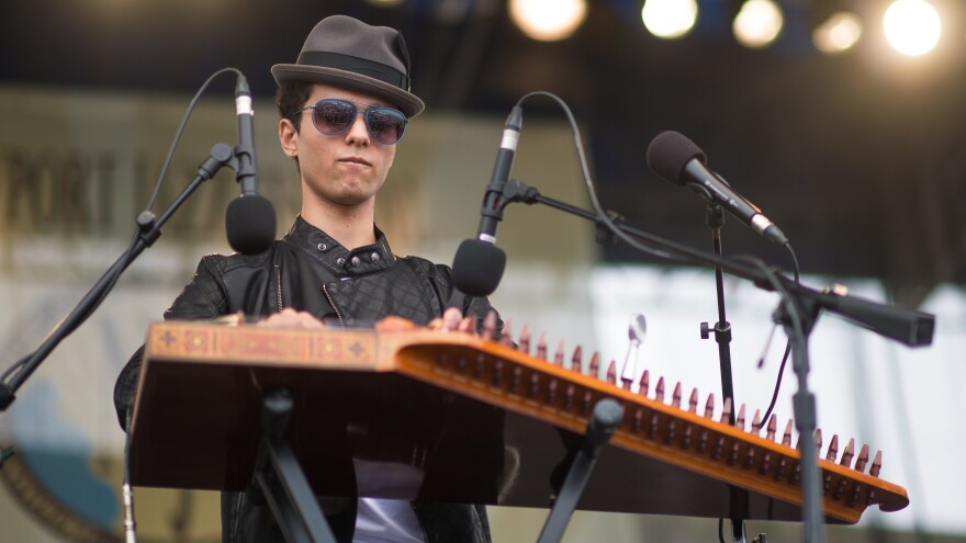 The Ali Amr Experiment performs at the 2013 Newport Jazz Festival.