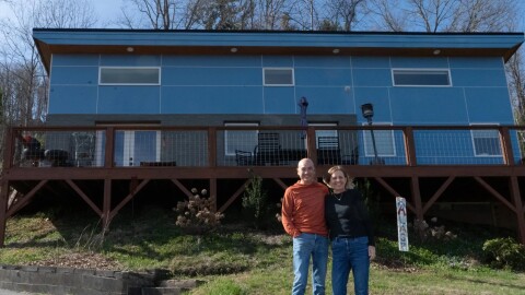 Carlos and Elizabeth Halasz saw the valuation of their Kenilworth home climb 74 percent, from $394,000 to $683,600. Though they think the new appraised value is close to its market value, they are concerned about the potential impact of the revaluation on their property tax bill. “We’re on a fixed income and it’s very difficult to predict what they’re going to do,” said Elizabeth Halasz, 67. // Watchdog photo by Starr Sariego