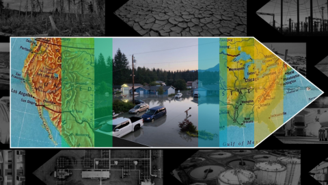 This image provided by the Alaska Department of Transportation and Public Facilities shows water in a neighborhood in Juneau, Alaska, Tuesday, Aug. 6, 2024, following an outburst of flooding from a lake dammed by the Mendenhall Glacier. (Alaska Department of Transportation and Public Facilities via AP)