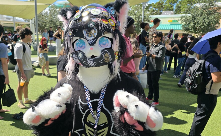 UCF Kitty staged the first ever Meowing Contest on the college's campus on Tuesday October 14, 2025.