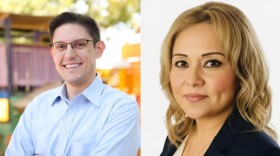Adrian Reyna (Democrat) and Michelle Barrientes Vela (D)