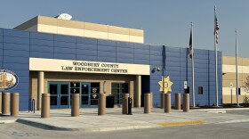The exterior of the new Woodbury County Law Enforcement Center with jail cells, courtrooms and offices is shown on October 8, 2024. (Bret Hayworth, Siouxland Public Media News)
