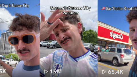 With the World Cup underway in Kansas City, @SideQuestDad makes social media videos that often highlight what it's like to live in the Midwest