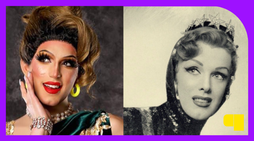 Two drag queens who performed in San Francisco...70 years apart