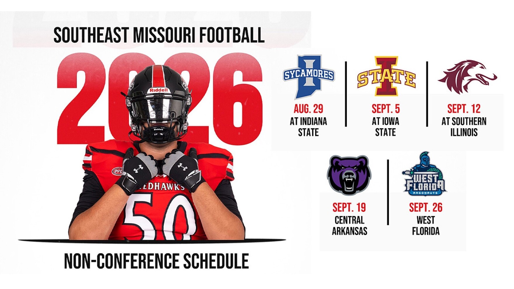 2026 Southeast Missouri Football – Schedule – Ohio Valley Conference