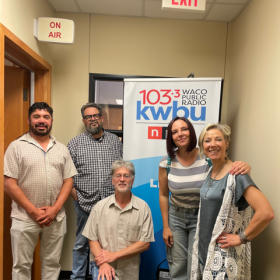 L - R Jesús Rivera, Mike Hamilton, Melvin Hall, Anastasia Sergeevna and Fiona Bond
