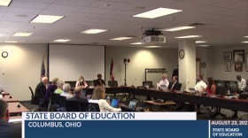 Members of the Boars of Education meeting in Columbus