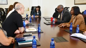 Adrienne Williams-Octalien meeting with Colt Hagmaier – FEMA Office of Response and Recovery Assistant Administrator and Andrew D'Amora – FEMA Region 2 Deputy Regional Administrator.