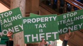 Hundreds of citizens rallied at the Statehouse during the 2025 session for significant property tax reform.