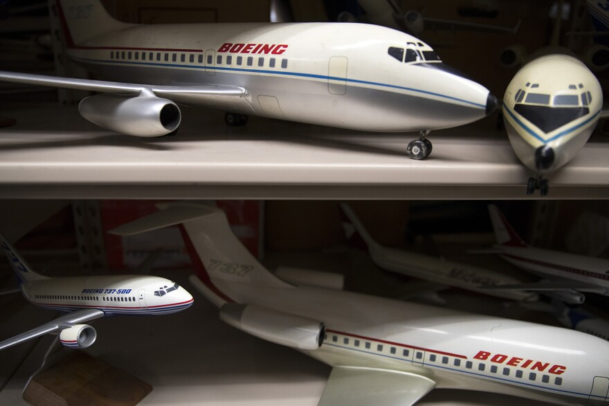 Model airplanes are stored at the Boeing Historical Archives on Friday, September 15, 2017, in Bellevue. 