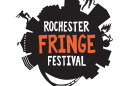A black logo with orange and white lettering.