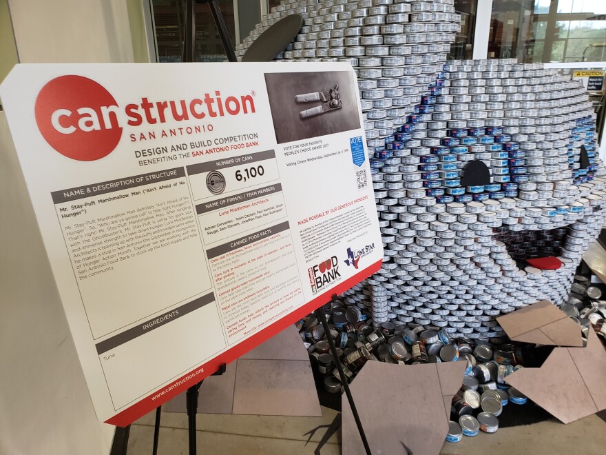Can art at San Antonio Food Bank