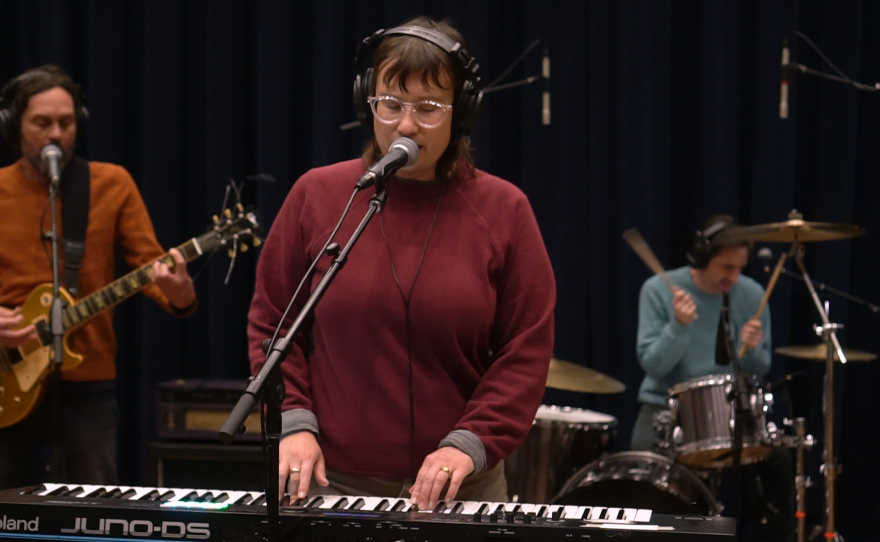 Middle Class Fashion playing live in WNIJ's Studio A