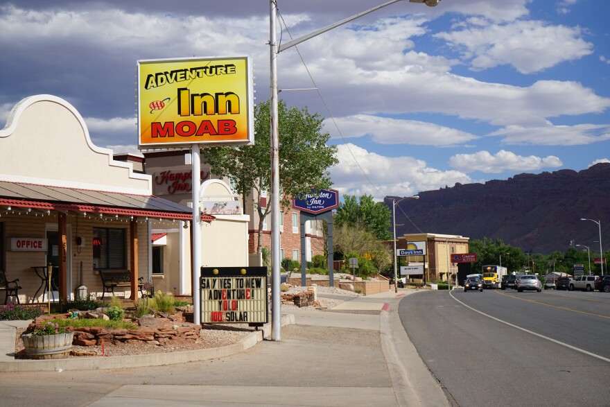 Photo of downtown Moab.