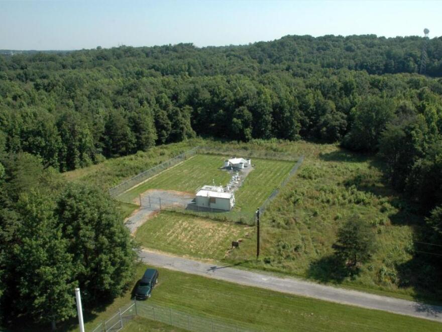 The DISCOVER-AQ aircraft will fly over this ground station in Beltsville, Md., to gather data in an attempt to better understand pollution in the atmosphere.