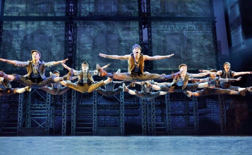 The newsies actors are triple threats: actors, singers and dancers.