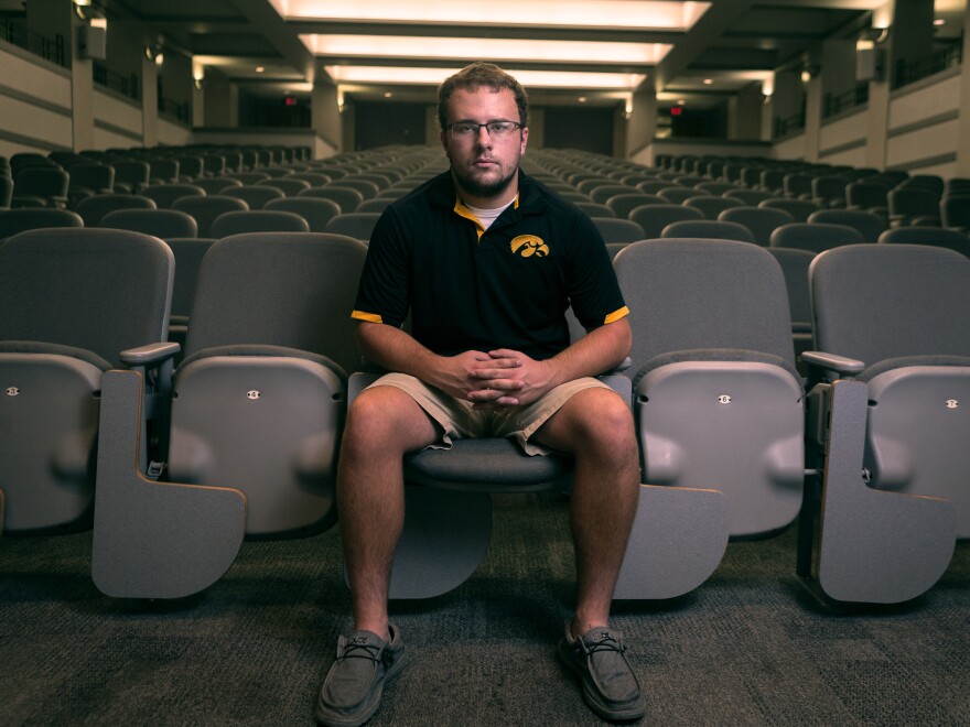 When Dustin Gordon arrived at the University of Iowa, he found himself taking lecture classes with more people in them than his entire hometown of Sharpsburg, Iowa, population 89.