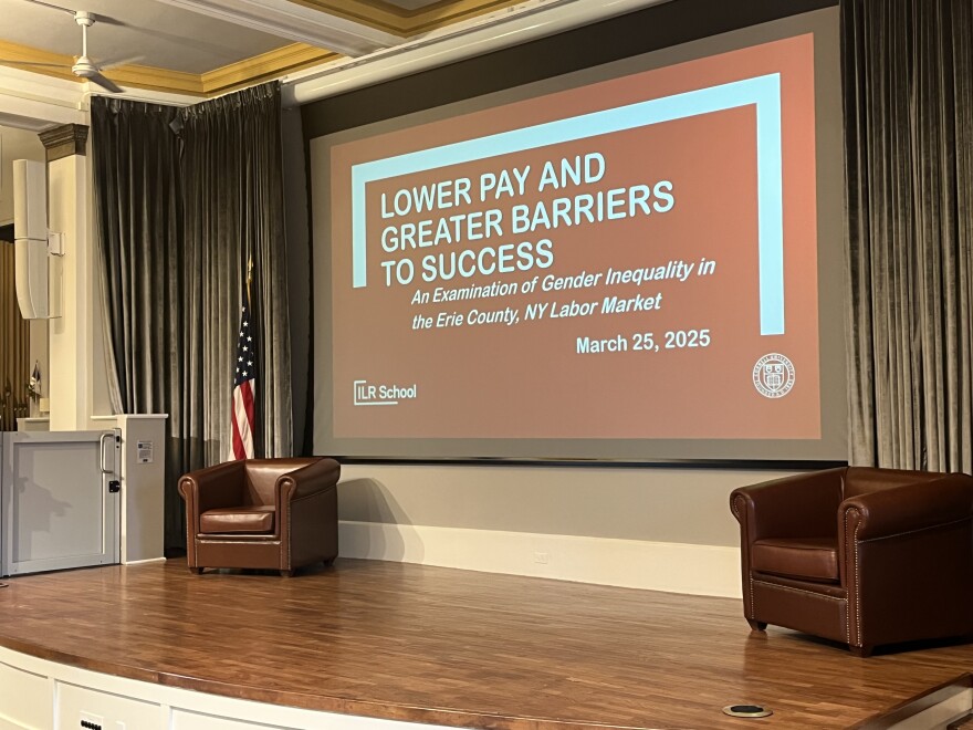 Cornell Buffalo Industrial and Labor Relations Co-Lab unveiled their findings of a study on women in the workforce of Erie County. A mixture of quantitative and qualitative research, it included a focus group made up of 24 local women with various educational backgrounds and work experience.